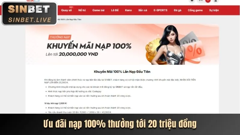 Giới hạn gửi và rút tiền cao hơn cho VIP